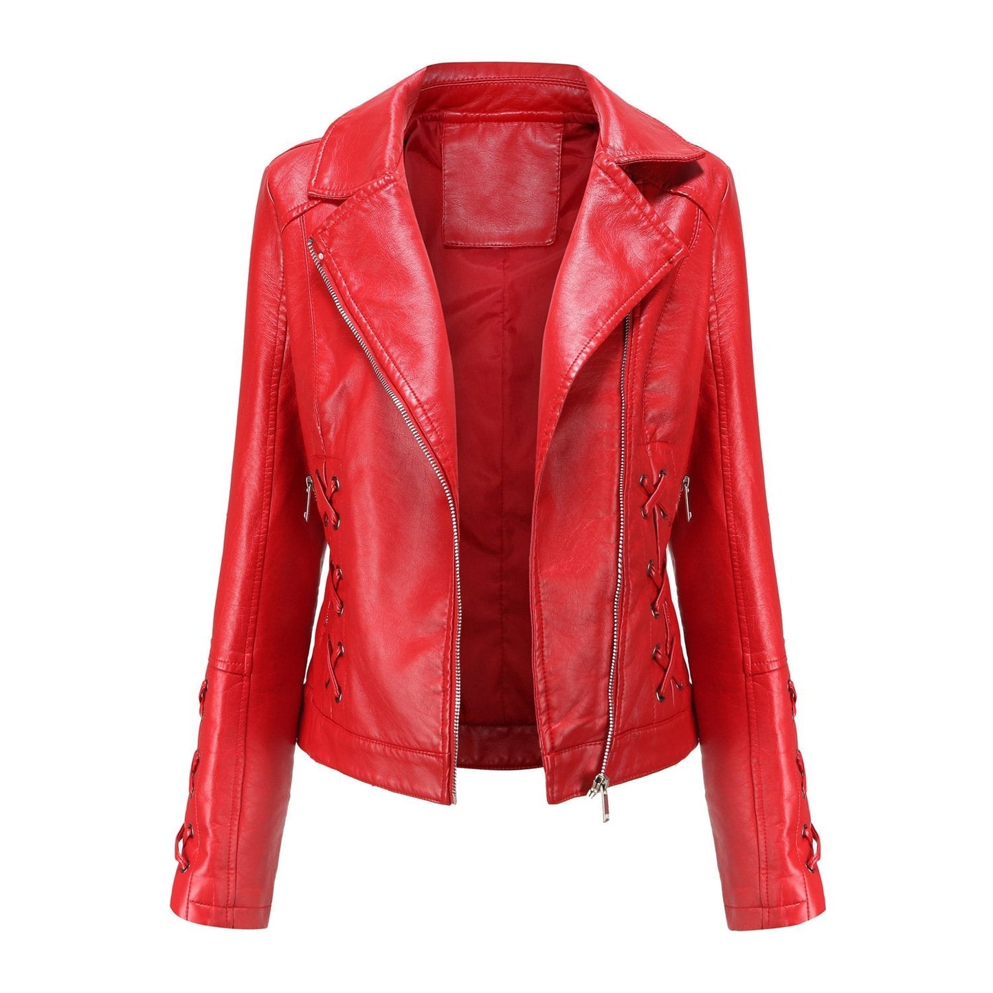 Women's Plush Leather Jacket
