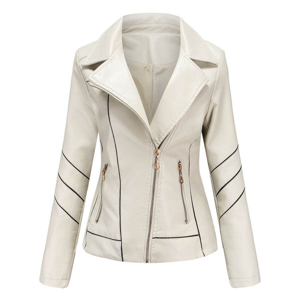 Motorcycle Thin PU Short Jacket
