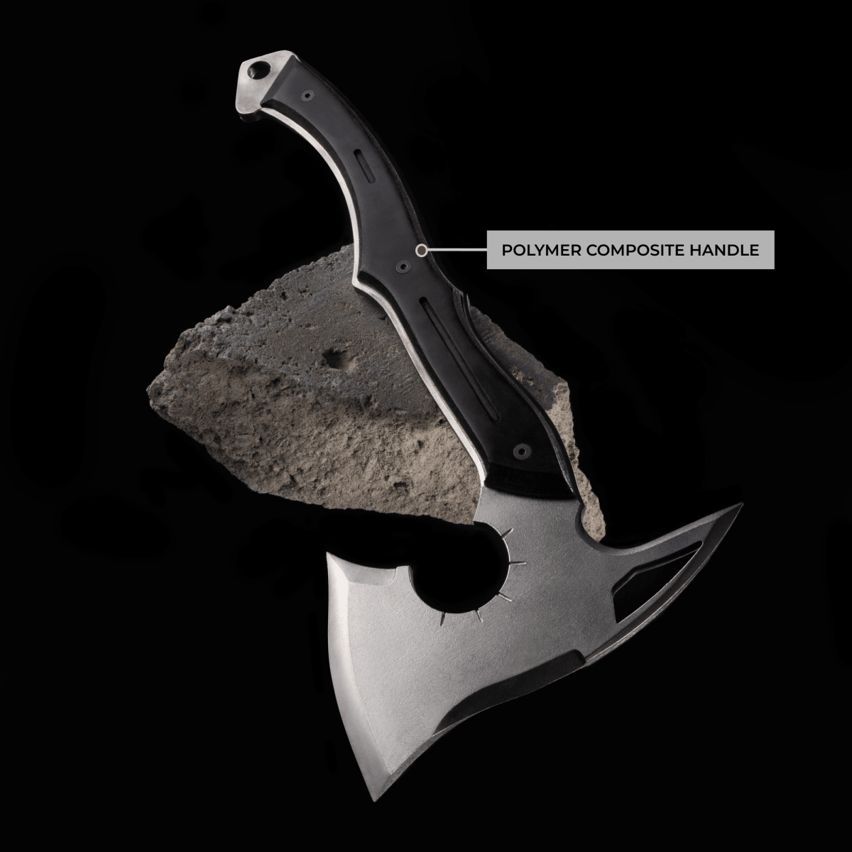 Full tang tomahawk "Requiem" for outdoor tasks