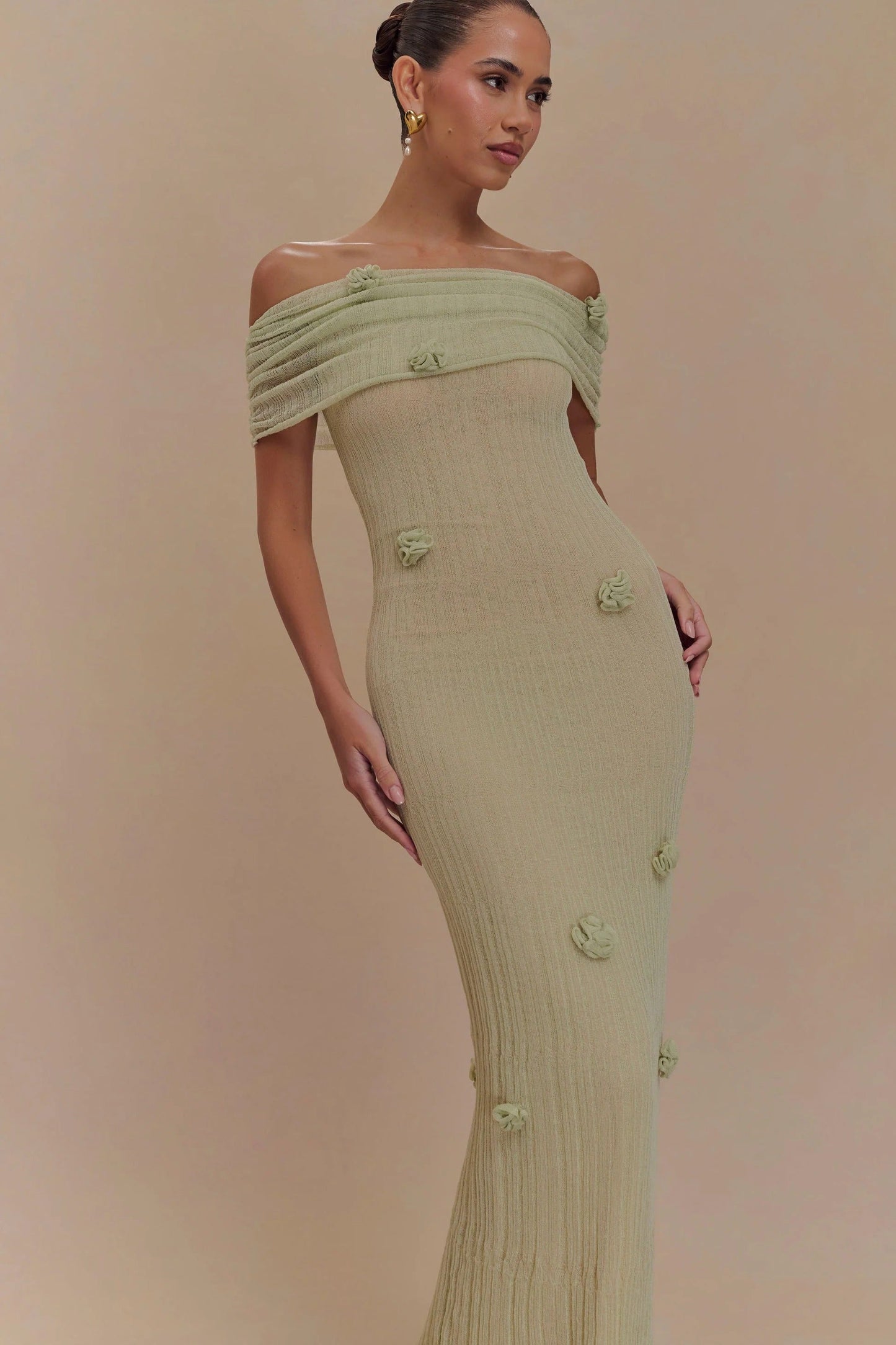 Orchid Knit Maxi Dress