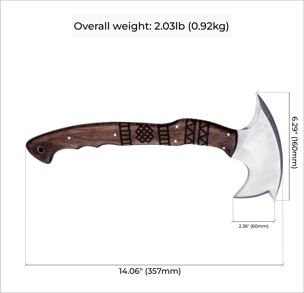Сustom made tomahawk "Ogun"